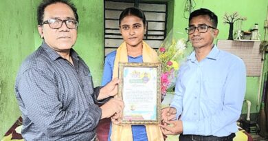 বনগাঁর কৃতী অ্যাথলেটিককে সংবর্ধনা